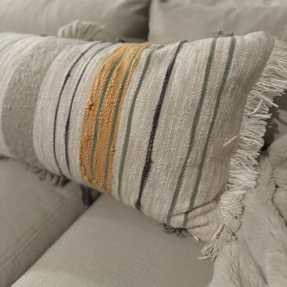 URBAN OUTFITTERS / Anthropologie~ XL Throw Lumbar  Pillow 14” x 40”